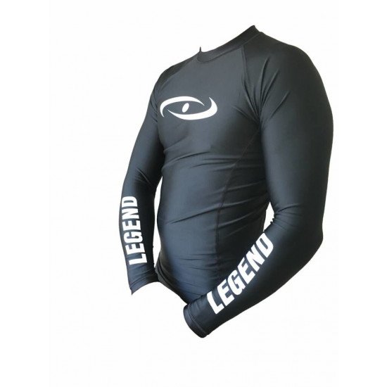 Sportshirt Legend DryFit zwart lange mouwen Sublimation - Maat: M