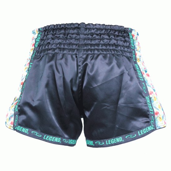 Kickboks broekje dames flower power Legend Trendy  - Maat: M