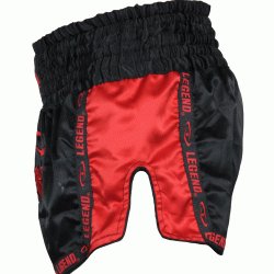 Legend Trendy, Nieuwste Model Kickboks broekje Mesh Rood  - Maat: L