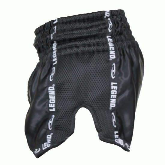 Kickboks broekje Zwart Mesh Legend Trendy  - Maat: XL