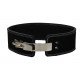 Power Lifting Fitness Riem lever zwart suede leer - Maat: XL