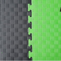 Legend Puzzelmat sport 4CM Groen/Zwart - Default