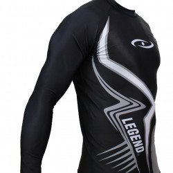 Sportshirt Legend DryFit Zwart/grijs lange mouwen Sublimation - Maat: XXL