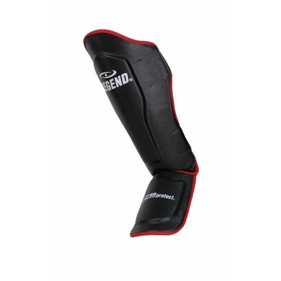 Scheenbeschermers Legend Best zwart/rood - Maat: S