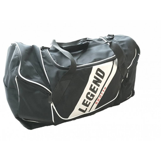 Sporttas Legend met 3 rits vakken zwart Sporttas Legend met 3 rits vakken zwart