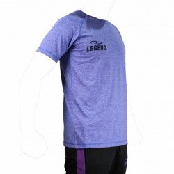 Sportshirt Legend DryFit blauw/grijs melange - Maat: XL