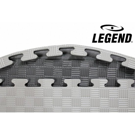 Legend Puzzelmat sport 3CM Zwart/Grijs - Default