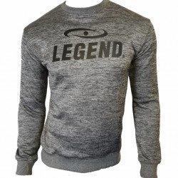 Trui/sweater dames/heren SlimFit Design Legend  Grijs - Maat: L