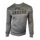 Joggingpak dames/heren met trui/sweater Grijs - Maat: M