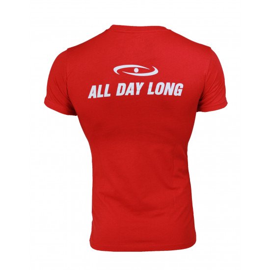 t-shirt rood Slimfit Legend - Maat: S