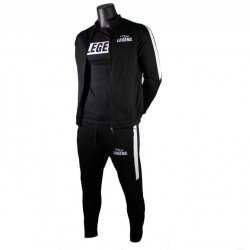 Trainingspak Legend DryFit zwart/wit - Maat: XXS