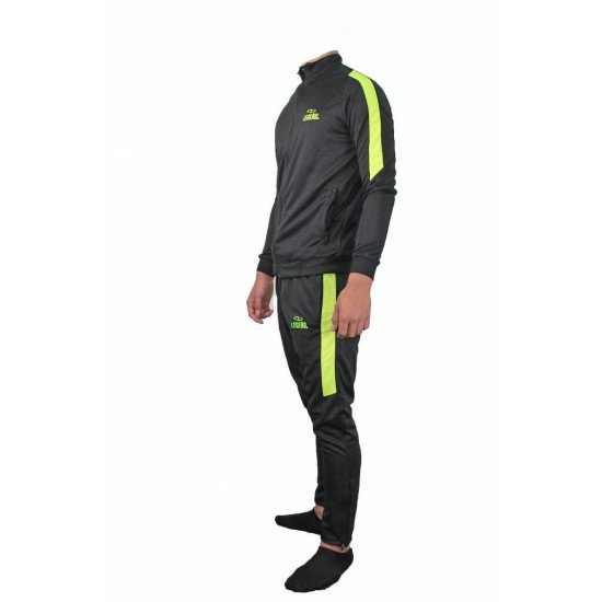 Trainingspak Legend DryFit zwart/Neon Geel - Maat: M