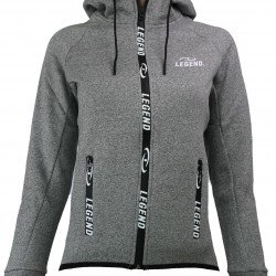 Vest trendy Legend design Fleece grijs - Maat: XS