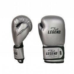 4-8 jaar Bokshandschoenen kind Zilver mat zwart 4-8 jaar Bokshandschoenen kind Zilver mat zwart
