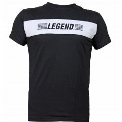 T-Shirt zwart Legends Aren't born, you become one - Maat: 2XS