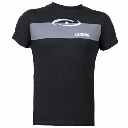 t-shirt zwart Legend grijs vlak - Maat: S