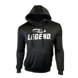 Hoodie dames/heren trendy Legend design zwart - Maat: XS