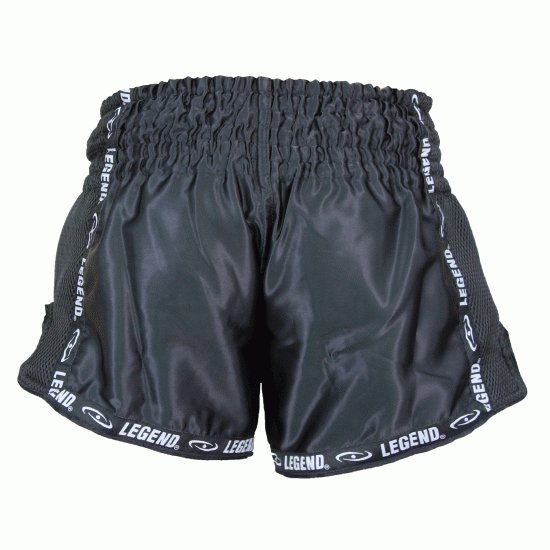 Kickboks broekje Zwart Mesh Legend Trendy  - Maat: XL