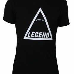 t-shirt zwart Legend triangle - Maat: XXL