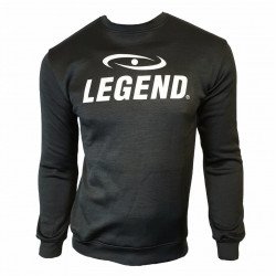 Trui/sweater dames/heren SlimFit Design Legend  Zwart - Maat: L