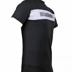 T-Shirt zwart Legends Aren't born, you become one - Maat: 2XS