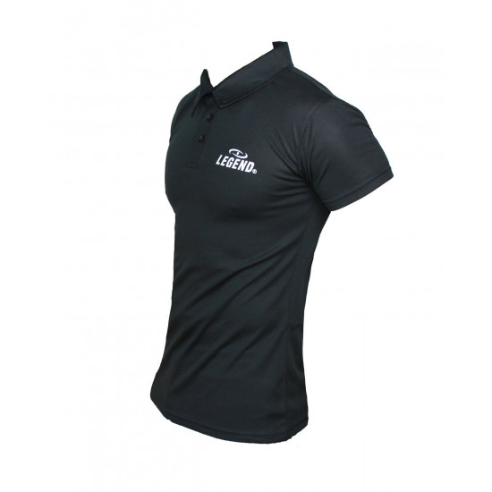 Polo Legend Slimfit zwart - Maat: L