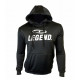 Joggingpak dames/heren met hoodie zwart - Maat: S