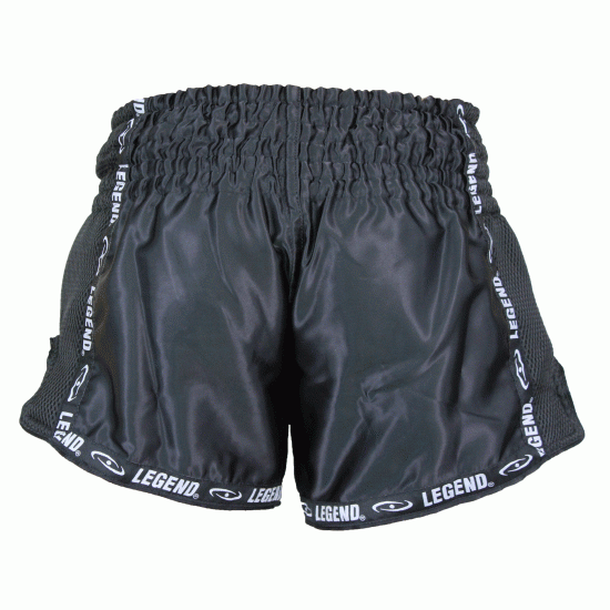 Kickboks broekje Zwart Mesh Legend Trendy  - Maat: S