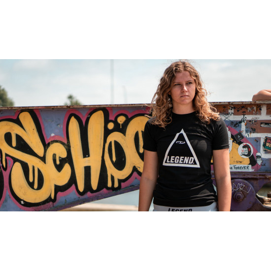 t-shirt zwart Legend triangle - Maat: XXXL