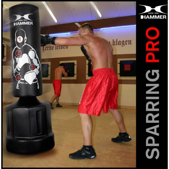 Hammer Freestanding bag Sparring Pro - met trefpunten - verstelbaar in hoogte Hammer Freestanding bag Sparring Pro - met trefpunten - verstelbaar in hoogte